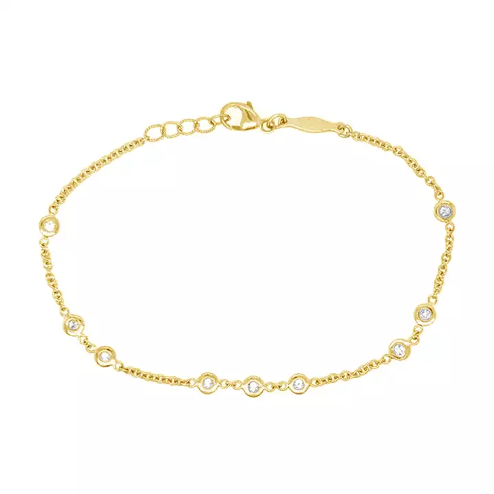 18k/925 Vermeil CZ Bracelet