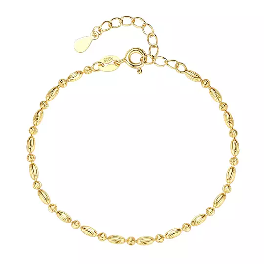 18k/925 Vermeil Sparkle Cut Bracelet