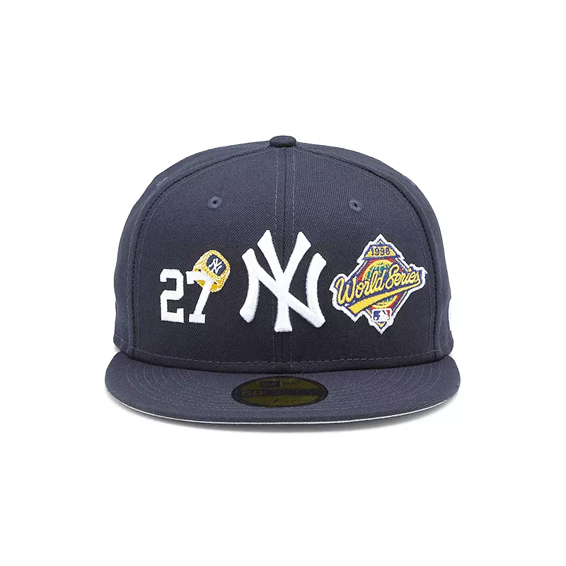 [60224554] New York Yankees Count Ring Navy MBL 59FIFTY Men's Fitted Hat