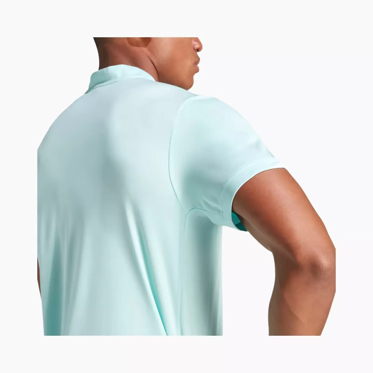 Adidas Club Henley Men's Tennis T-shirt -Semi Flash Aqua