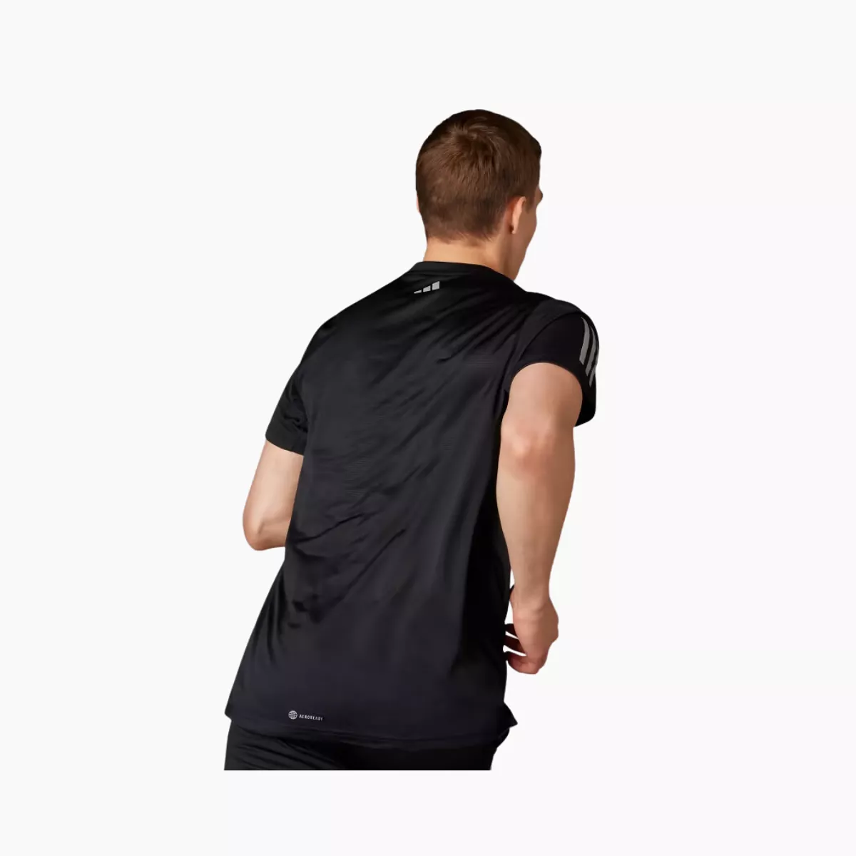 Adidas Global Running Men's Short Sleeve T-shirt -Black