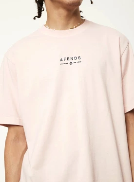 Afends Calico Recycled Retro Logo T-Shirt Lotus