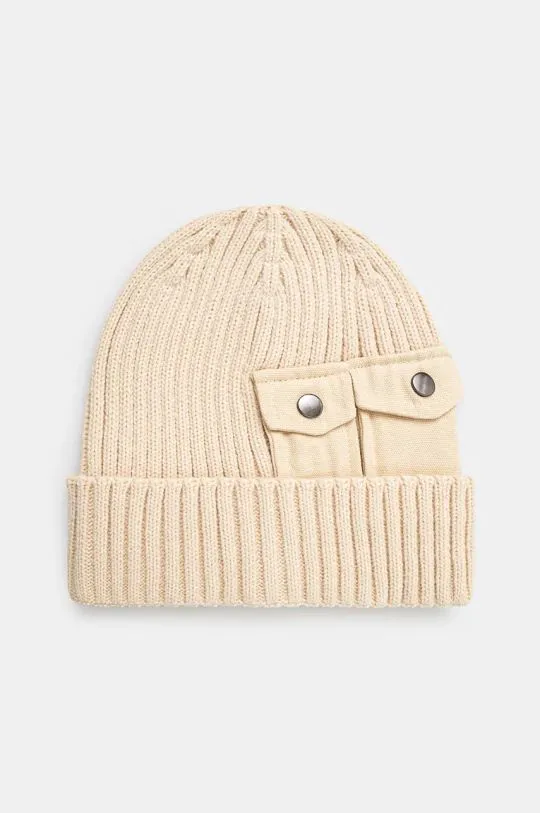 Alpha Industries beanie Utility Beanie beige color 138904