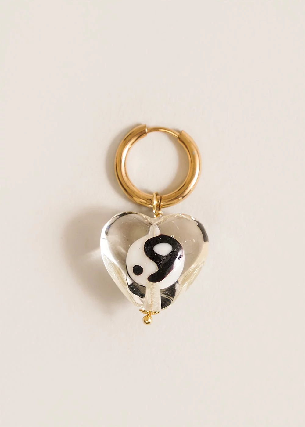 Balance Heart Hoop Earring