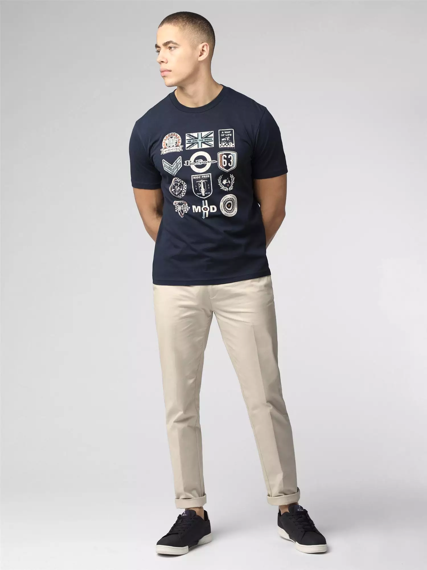 Ben Sherman Men's Scooter Club Print T-Shirt