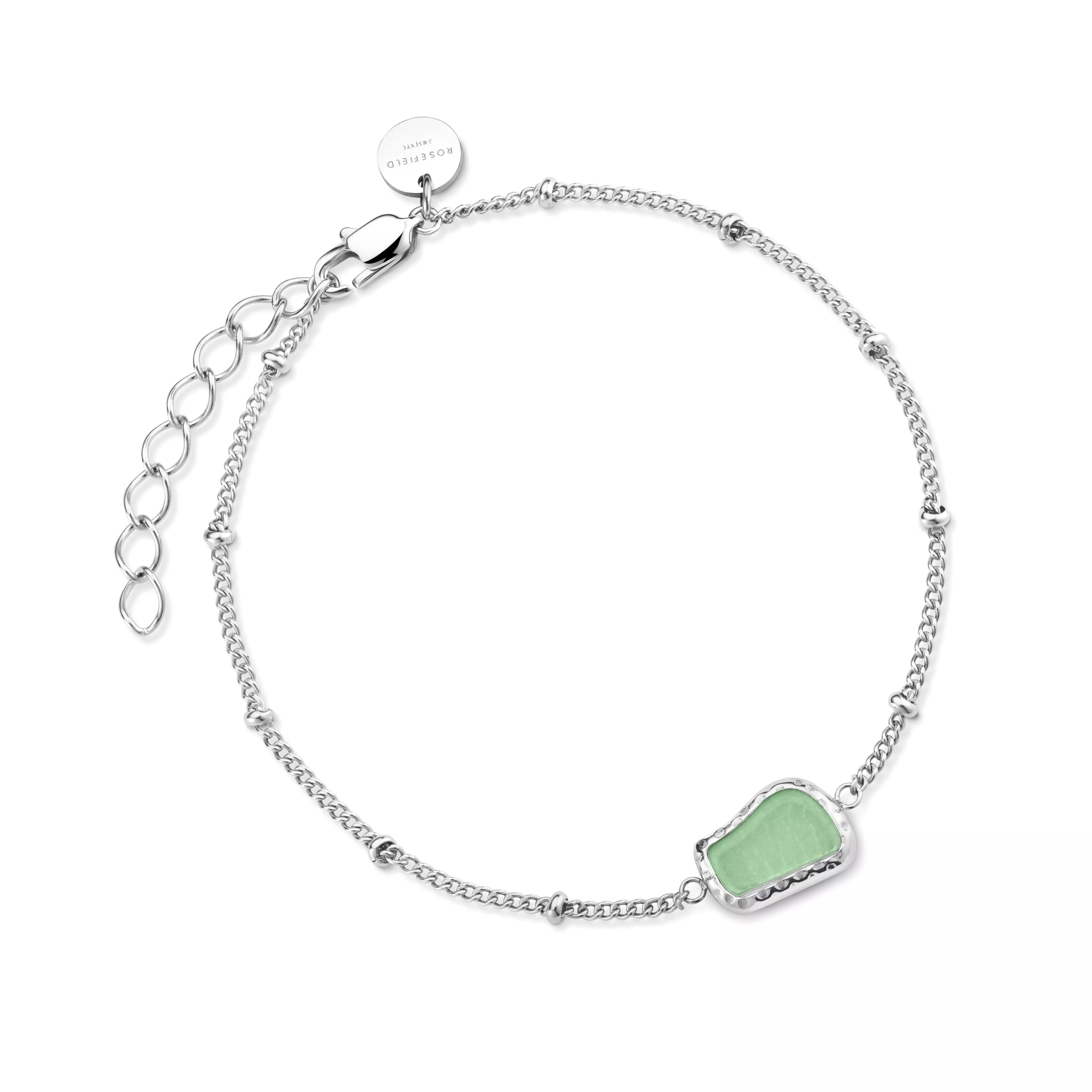 BLAK - Rosefield Gemstone Bracelet - Jade/Silver