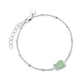 BLAK - Rosefield Gemstone Bracelet - Jade/Silver