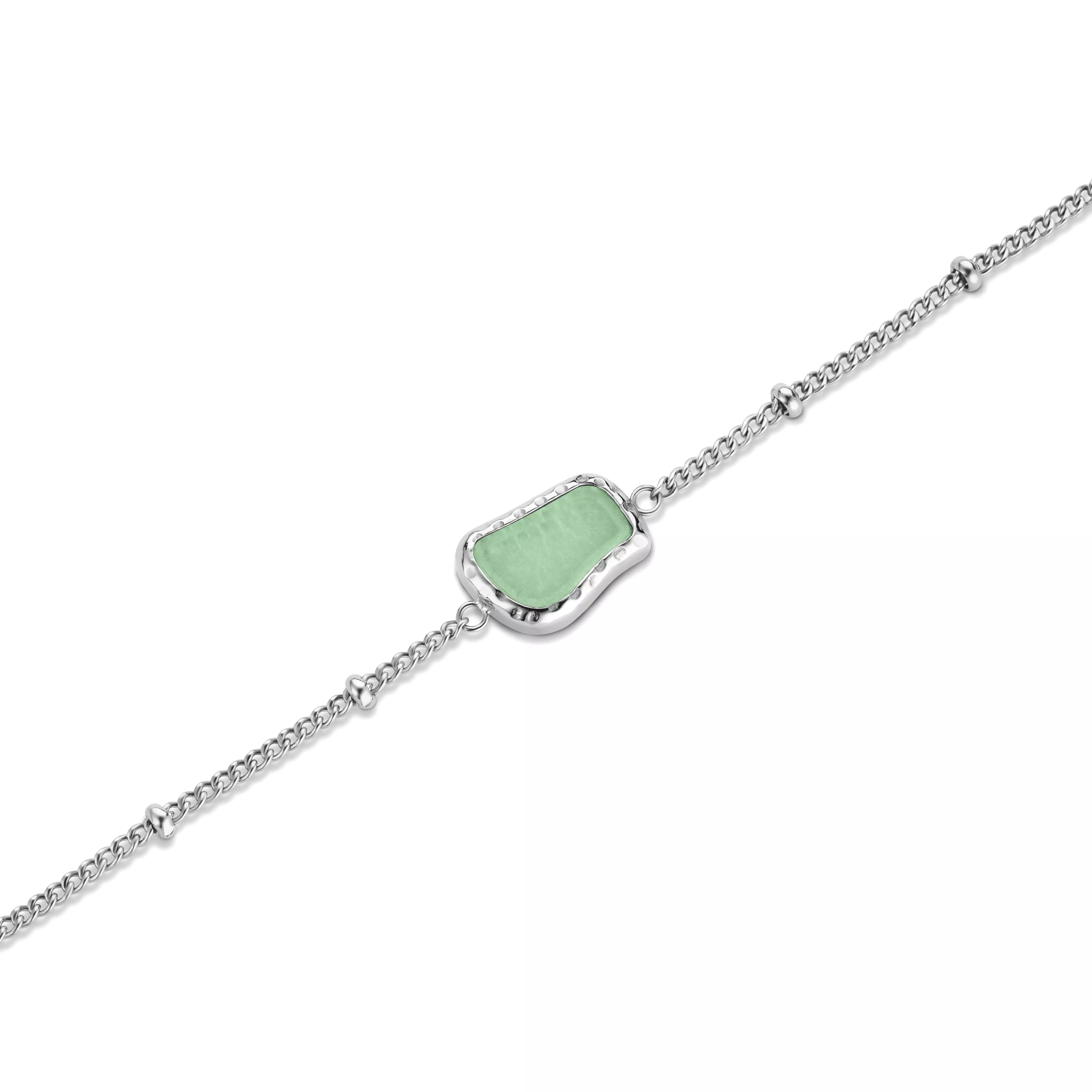 BLAK - Rosefield Gemstone Bracelet - Jade/Silver