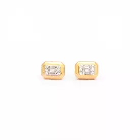 Bold Diamond Illusion Studs