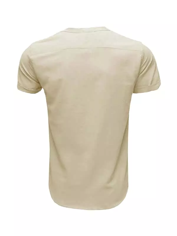 Buttoned Linen Shirt for Men