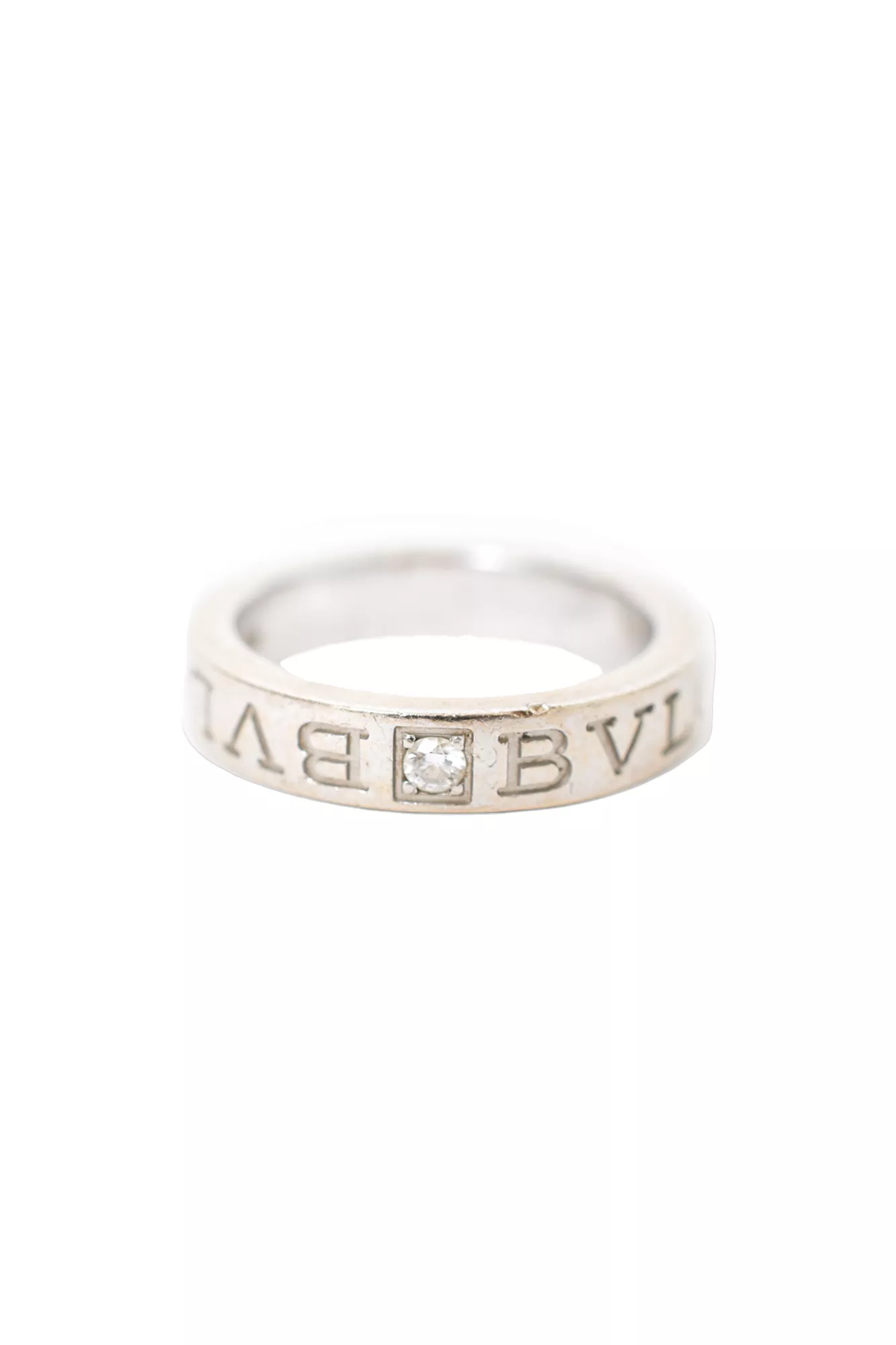 Bvlgari 18K White Gold Diamond Ring