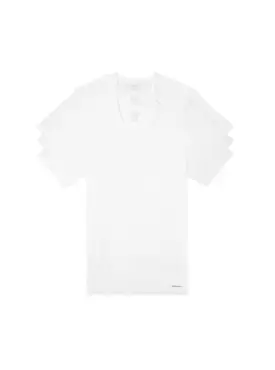 Calvin Klein 100% Cotton Classic Fit Crew Neck T-Shirt 3-PACK