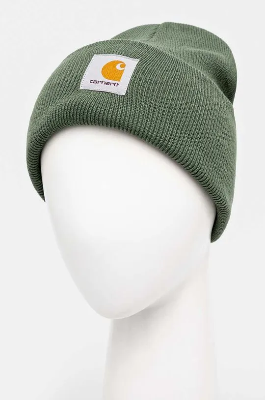 Carhartt WIP beanie Acrylic Watch Hat green color thick knit I020222.29NXX