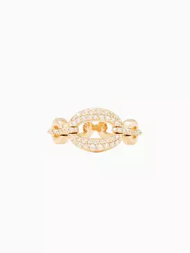 Catena Large Link Diamond Ring