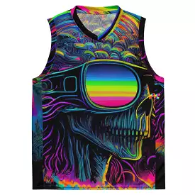 Cool Alien Rave Basketball Jersey