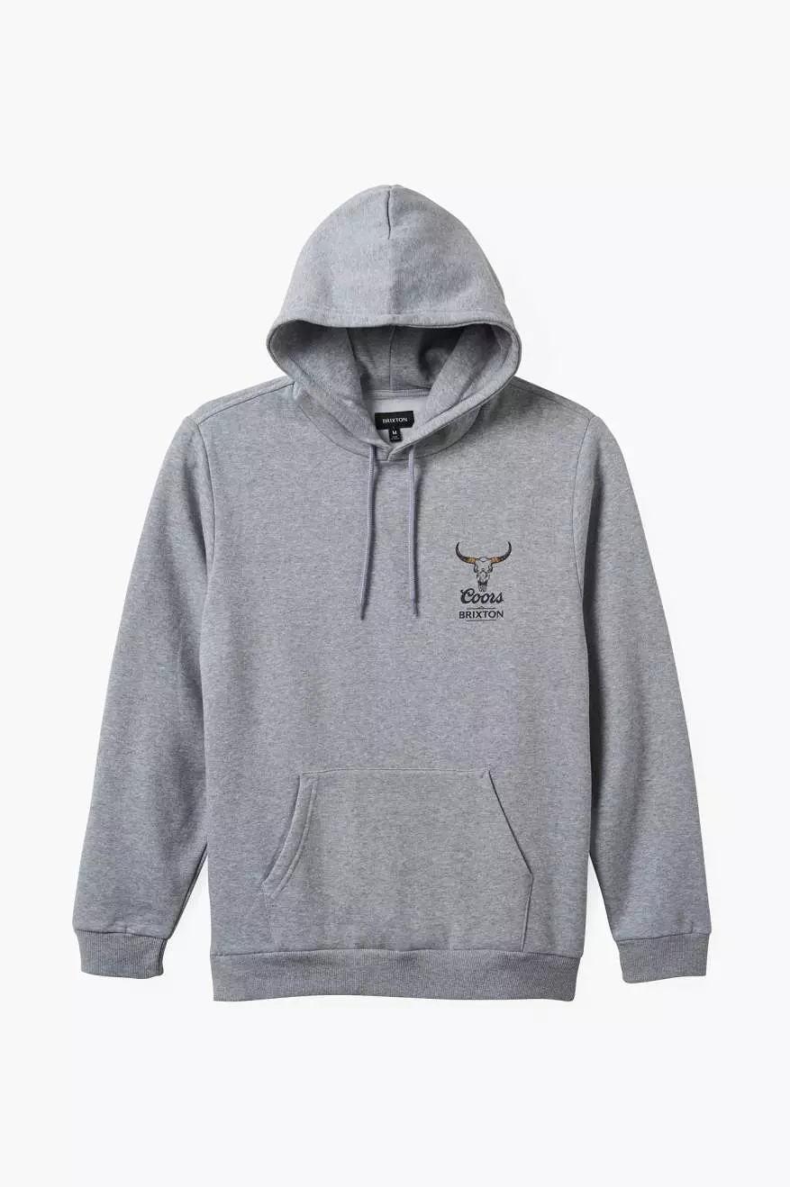 Coors Bull Hoodie - Heather Grey