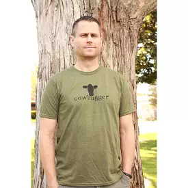 Cowhugger Army Green Unisex Logo T-shirt