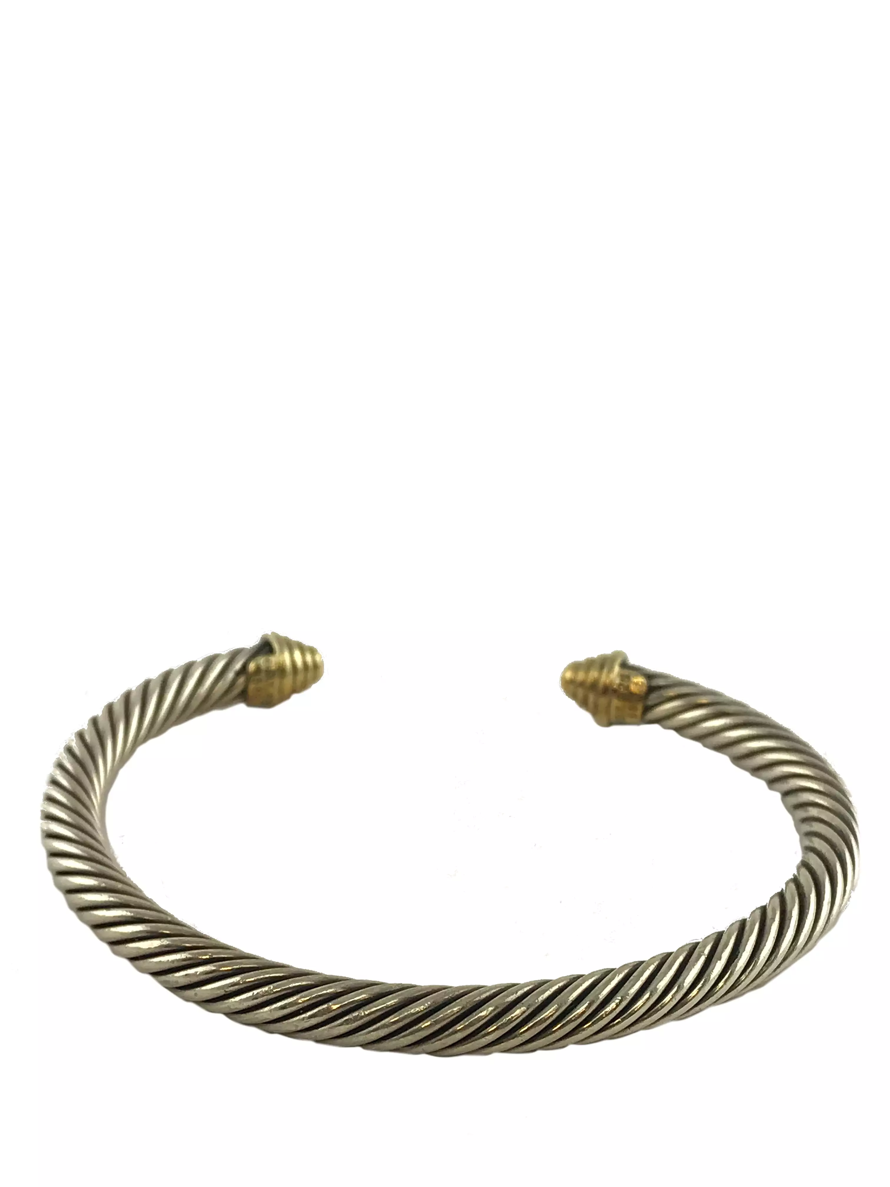 David Yurman Cable Classics Sterling Silver 14k Gold Bracelet