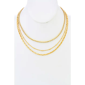 Diamond Strand Layered Chain Necklace