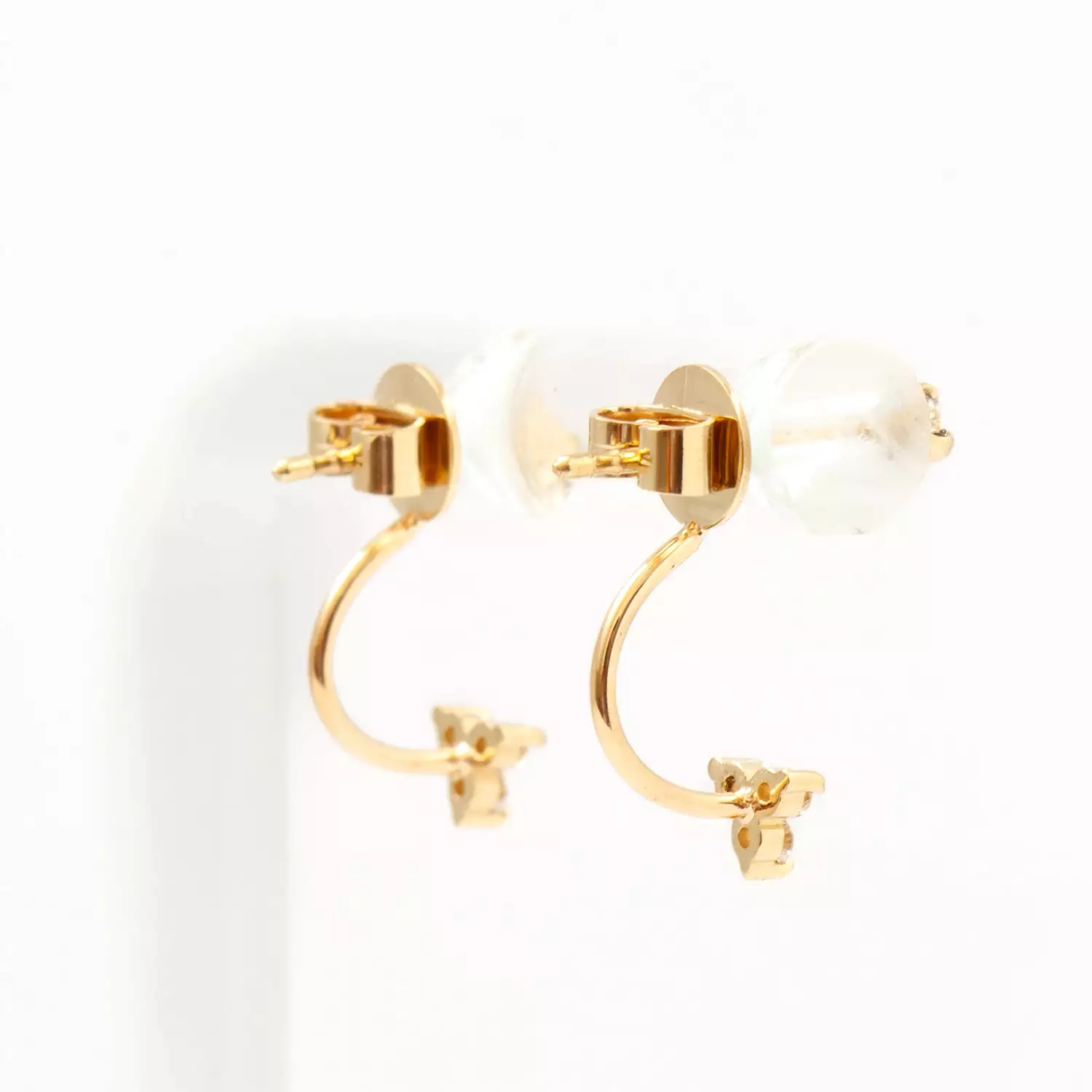 Diamond Studs with Diamond Trio Jacket