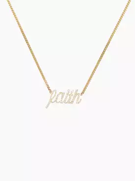 Faith Small La Firma Diamond Necklace