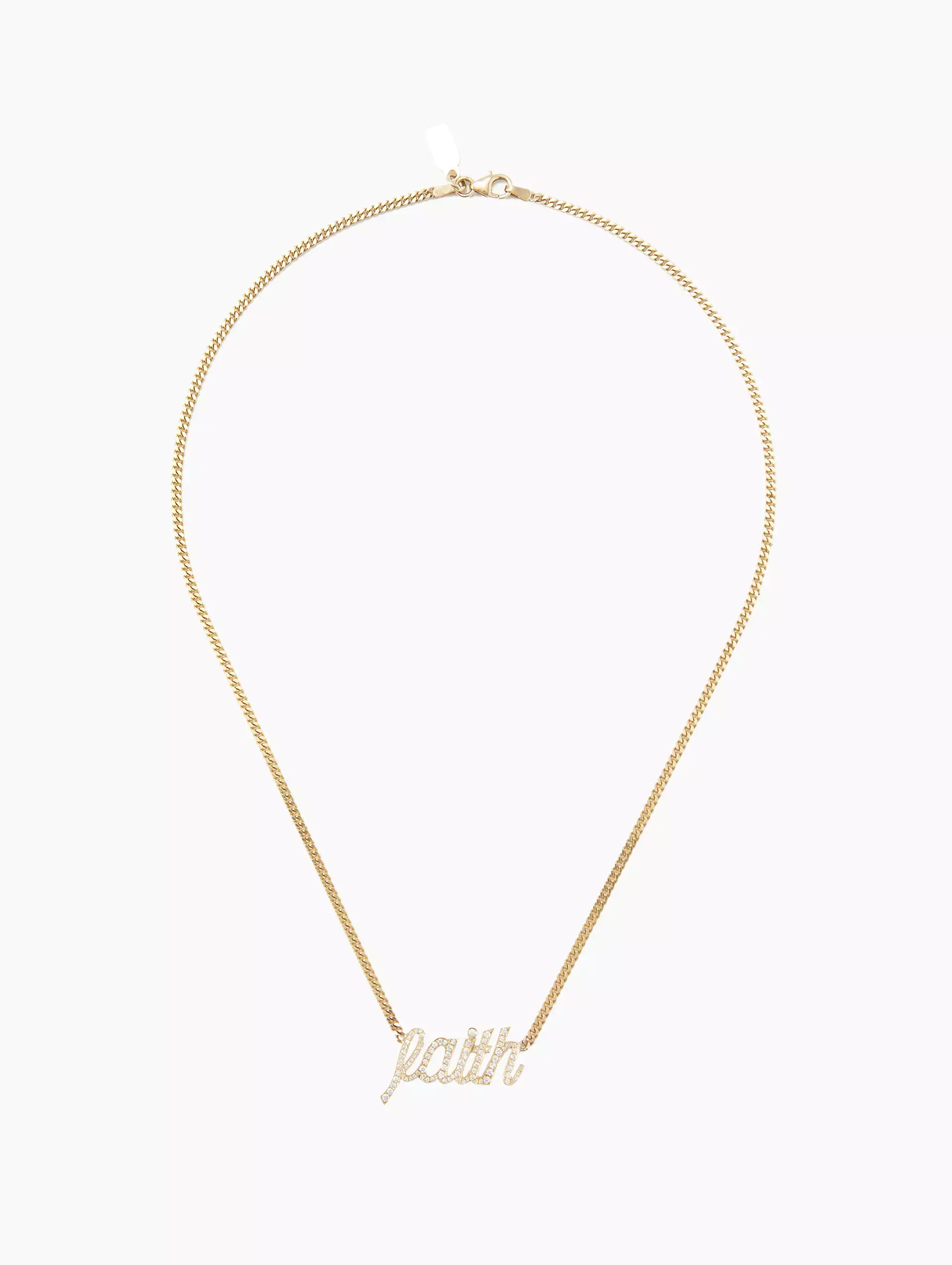 Faith Small La Firma Diamond Necklace