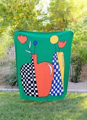 Gab Art Design Blankets - Flowers In Vases