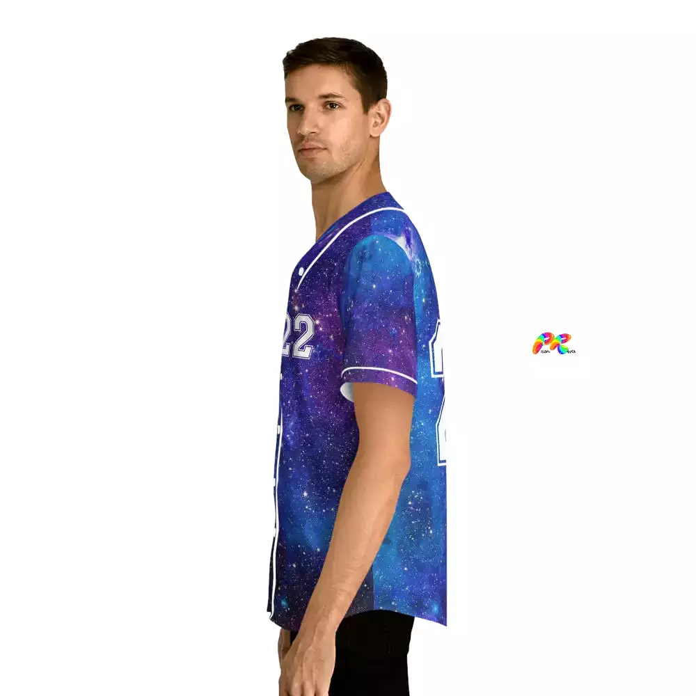 Galaxy Moon Men's Baseball Jersey