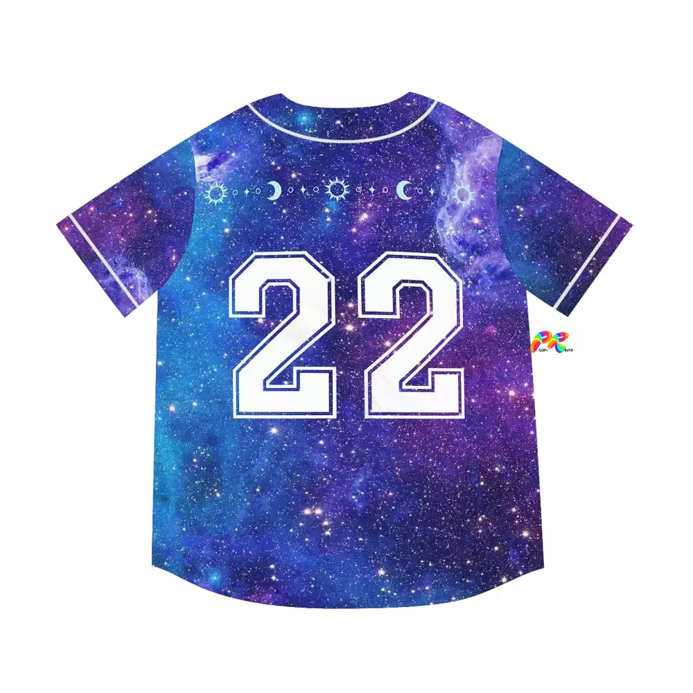 Galaxy Moon Men's Baseball Jersey