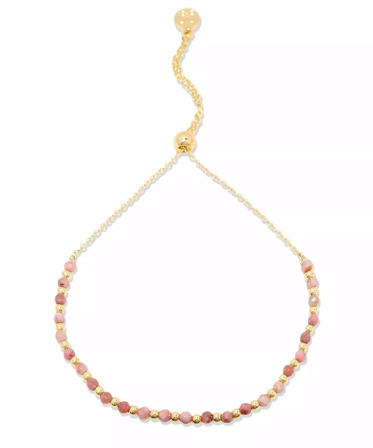 Gorjana Power Gemstone Brooks Bracelet -Gold/Rhodochrosite