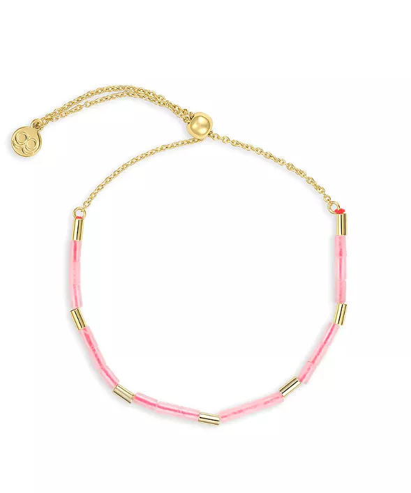 Gorjana Tatum Power Gemstone Bracelet  Rose Quartz/Gold