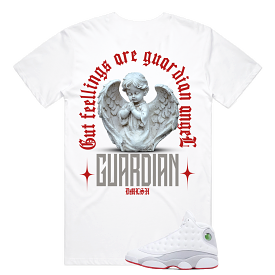 Guardian Angel Tee (Wte/Gry/Red)