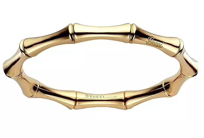 Gucci 18k Yellow Gold Medium Bamboo Bracelet