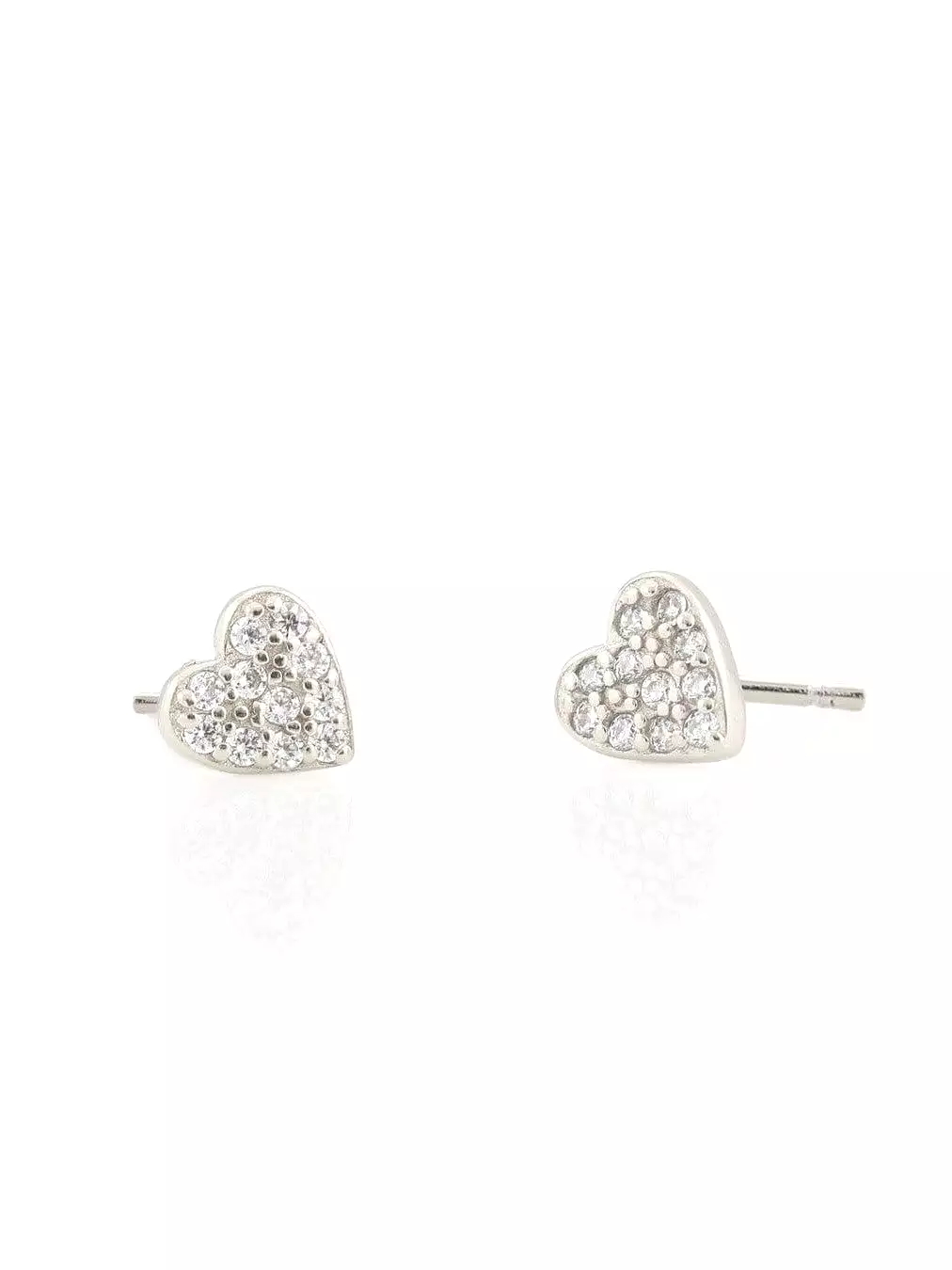 Heart Crystal Stud Earrings