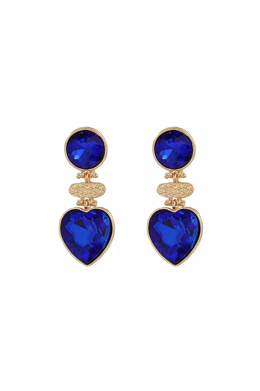 HEART OF THE OCEAN EARRINGS BLUE