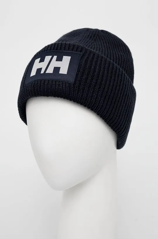 Helly Hansen beanie HH BOX BEANIE navy blue color 53648