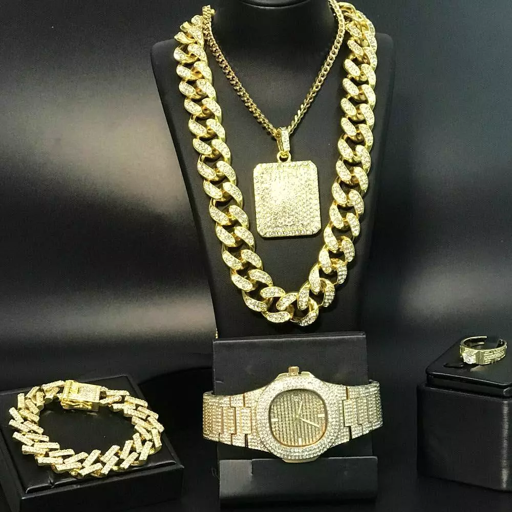 Hip Hop Jewelry Set For Men