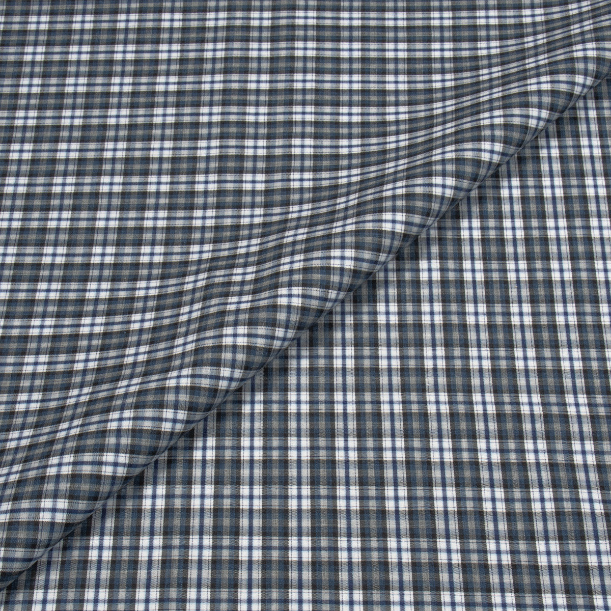 Hunt Melange Plaid Poplin Cotton Shirt MSC0823