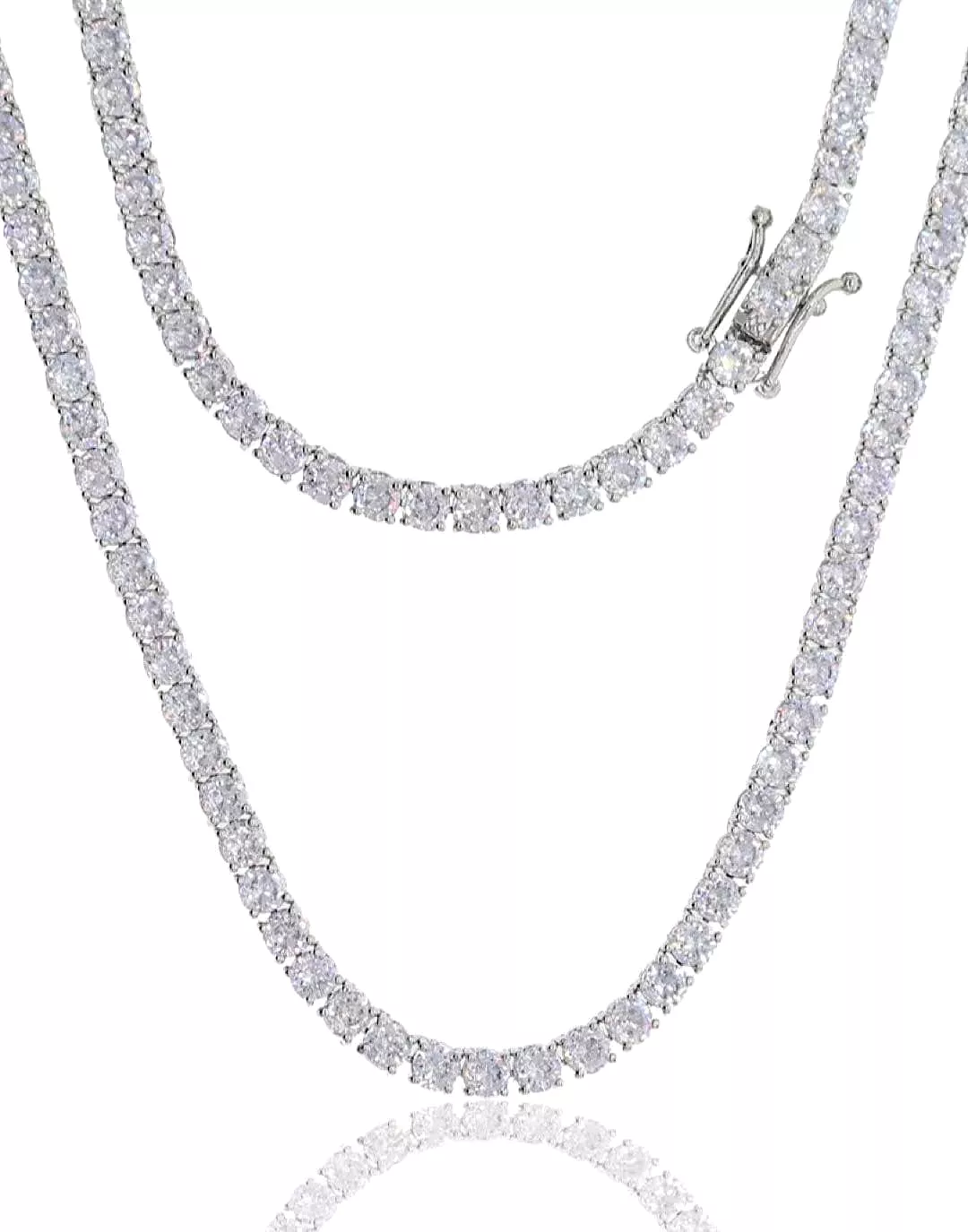 Iced Out Diamond Tennis Necklace