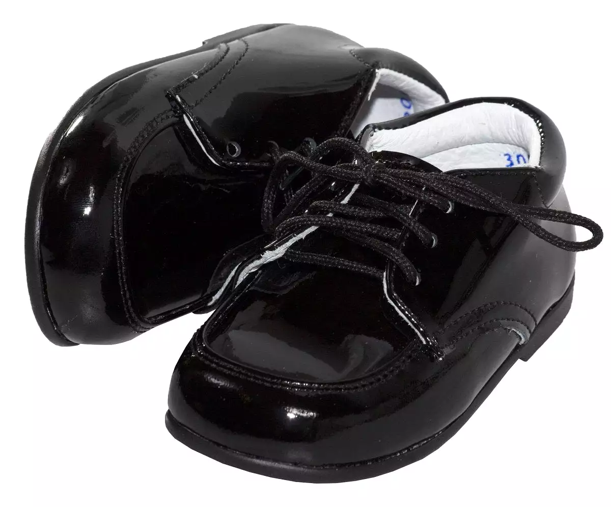 Infant Black Formal Patent Shoe - Ethan