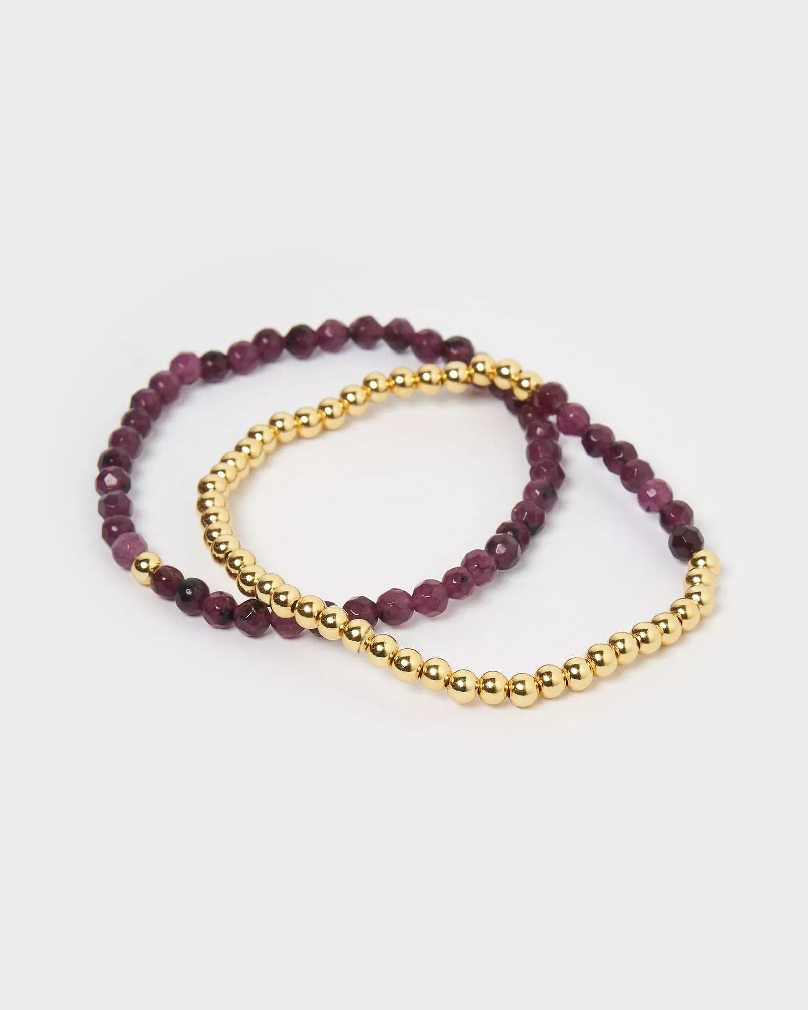 Izoa February Birthstone Bracelet Set