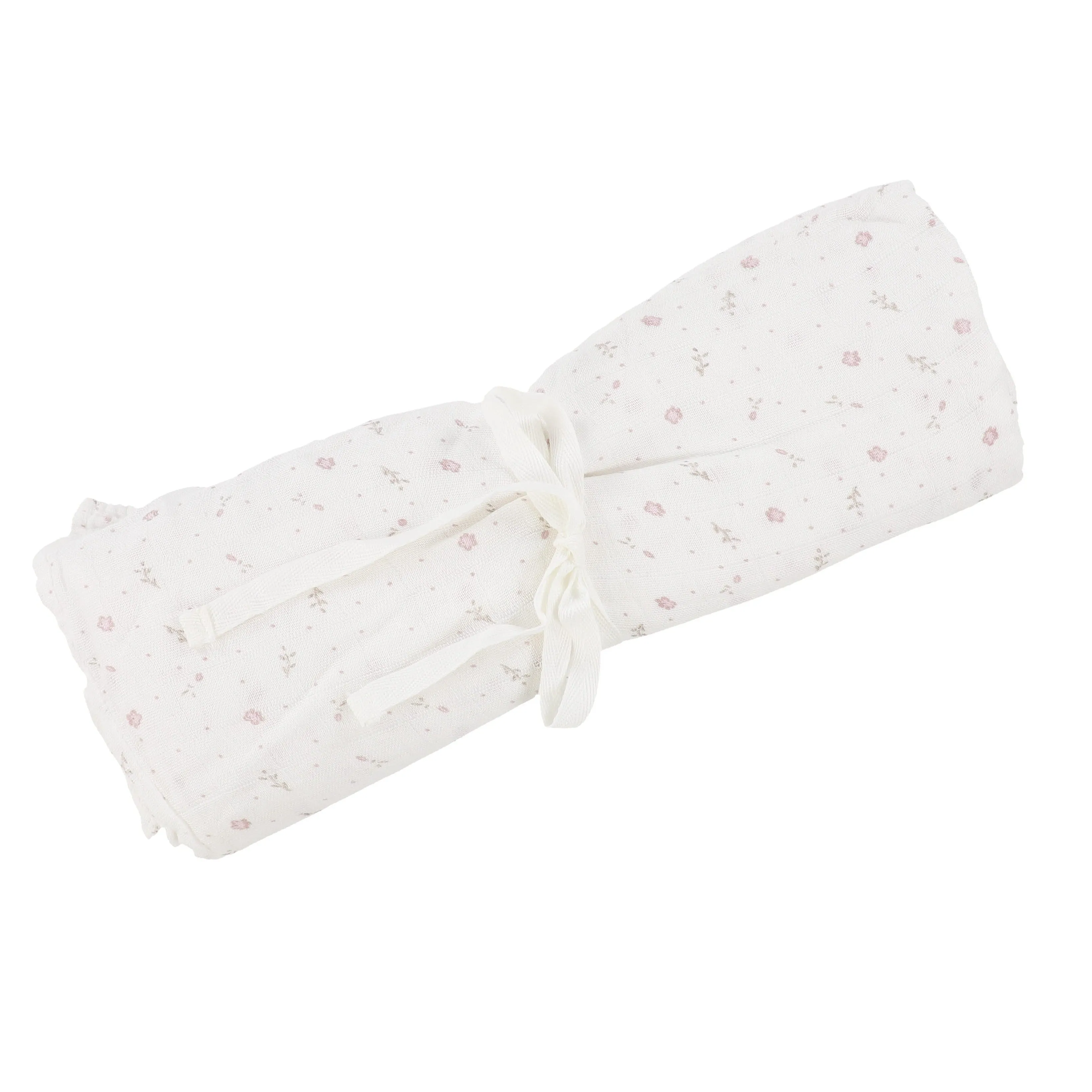 Kipp Collection Pink Bud Print Swaddle