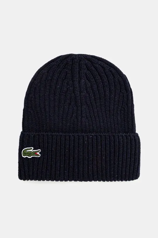 Lacoste wool beanie black color RB0001