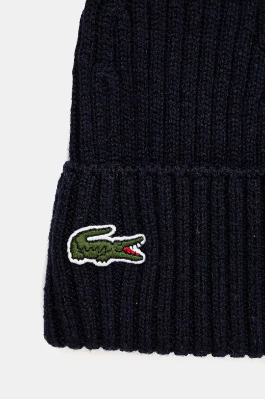 Lacoste wool beanie black color RB0001