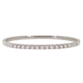 Large Diamond Flexible Tennis Bangle