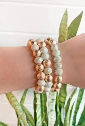 Layla Bracelet Set in Ivory