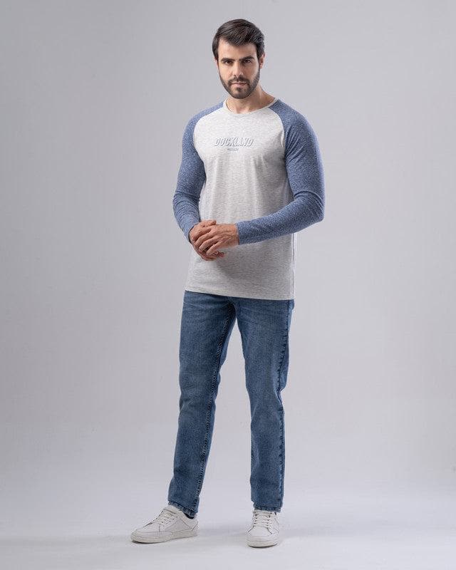 Long raglan sleeve print T-shirt  - CHINEE