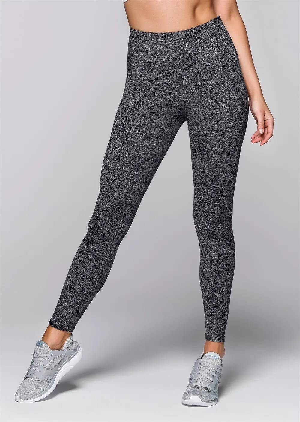 Lorna Jane LJ Ultimate Thermal F/L Tight in Char Marl