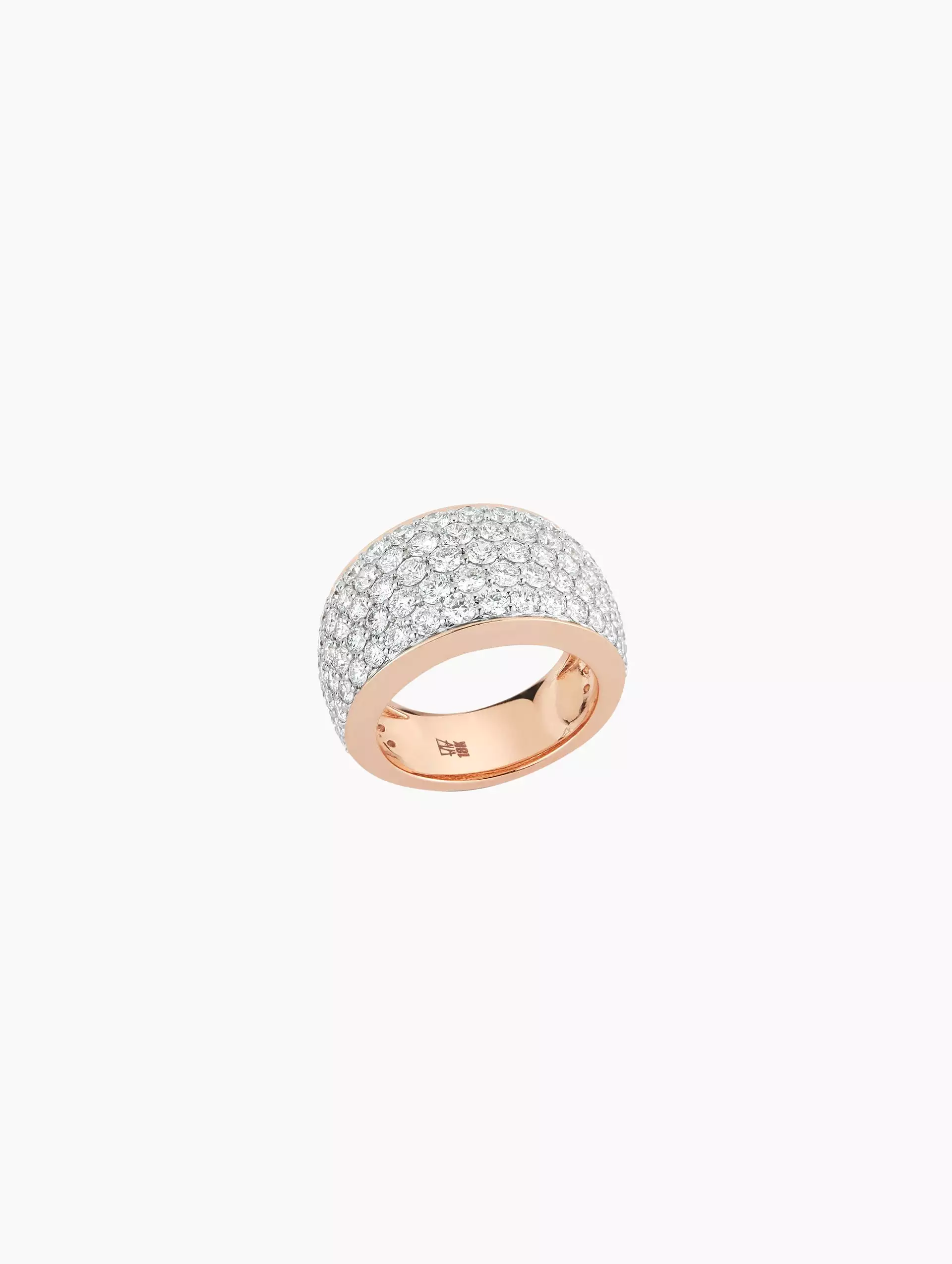 Lytton Pave Diamond Bombe Ring