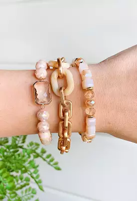 Maddie Bracelet Set in Gold